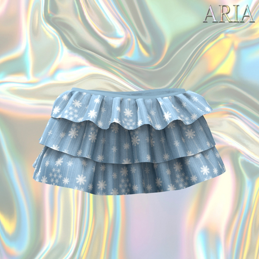 Christmas Sky Ruffle Skirt Reborn