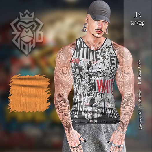 [ZH] Jin Tank Top - Orange (Boxed. Add me)