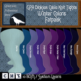 GPA Dinkies Tights Cable Knit BOM - Fatpack Winter Colors