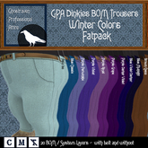 GPA Dinkies Trousers BOM - Fatpack Winter Colors