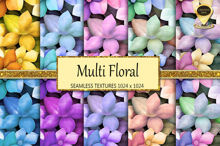 Multi Floral Textures