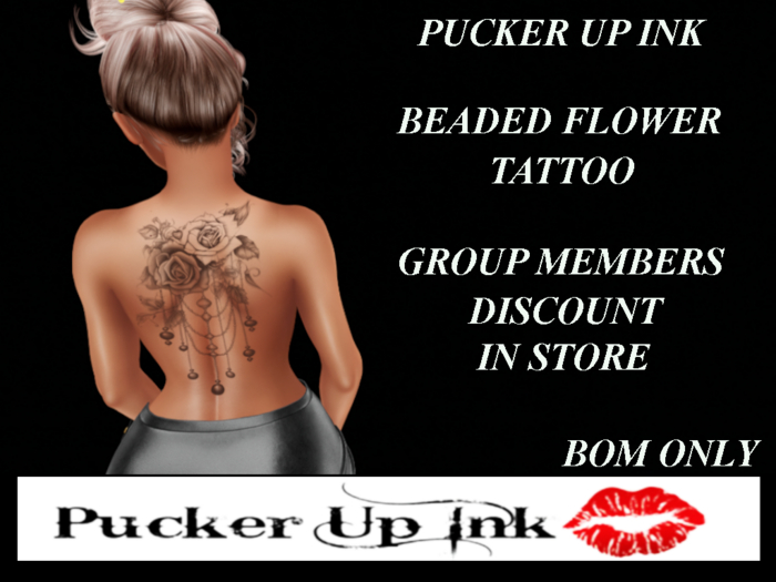 PUCKER UP INK - BEADED ROSE