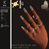 !GLAMO! Pkg HUD_PBR French Tip Set- Light (MyStory)
