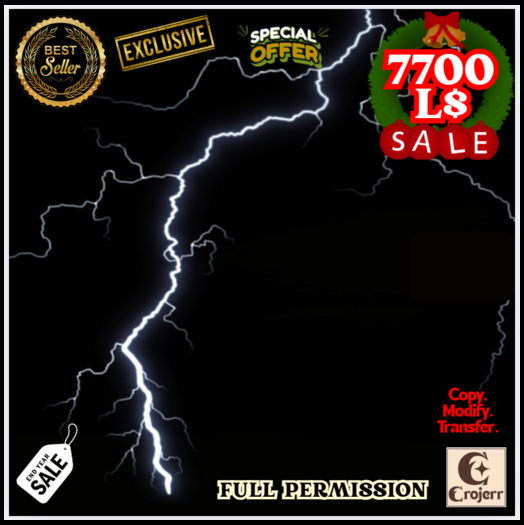 StormFlash Lightning Strike 2 – Animated Effect (1 Prim)