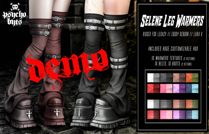 .{PSYCHO:Byts}. Selene Leg Warmers // DEMO