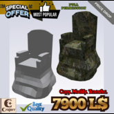 Regal Throne on Rock – Full Perm Mesh