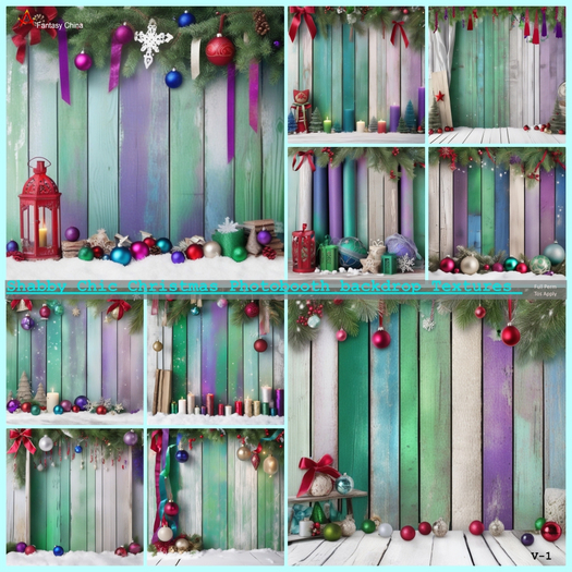 Christmas Photobooth backdrop Textures