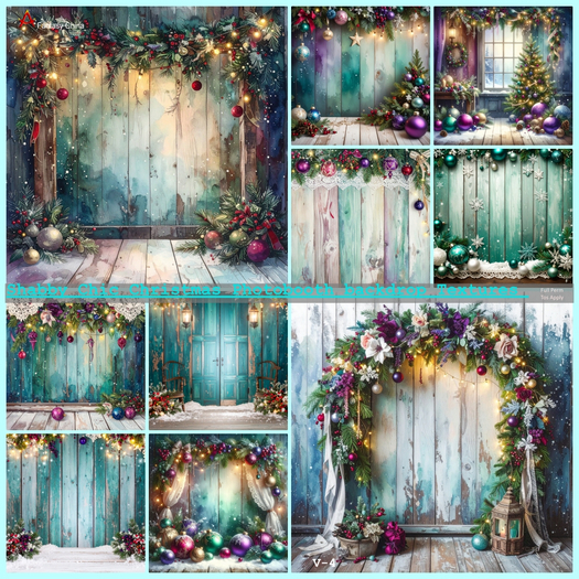Christmas Photobooth backdrop Textures