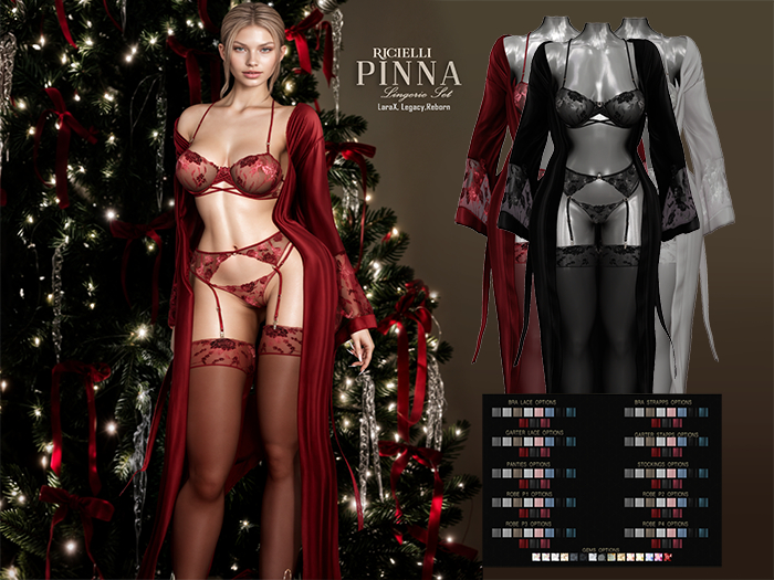 Ricielli - Pinna Lingerie Set  & Hud