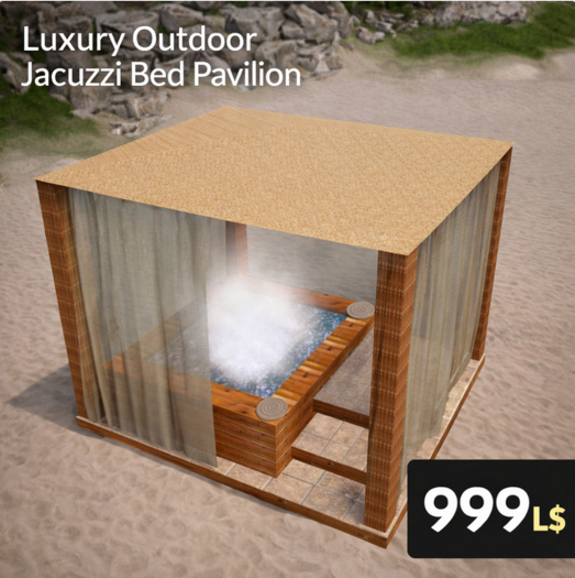 Luxury Outdoor Jacuzzi Bed Pavilion