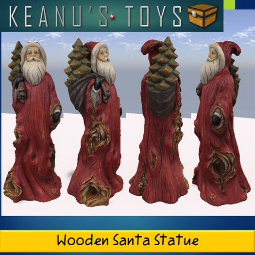 Wood Santa Decor 3LI @ 4Ft