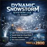 Dynamic Snowstorm System v1.0 – Advanced LSL Weather Engine with Presets, Sound, Scheduling & Smooth Transitions (Full P
