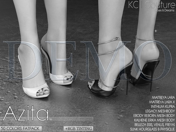 *DEMO* -KC- AZITA HEELS / 50 COLORS FATPACK