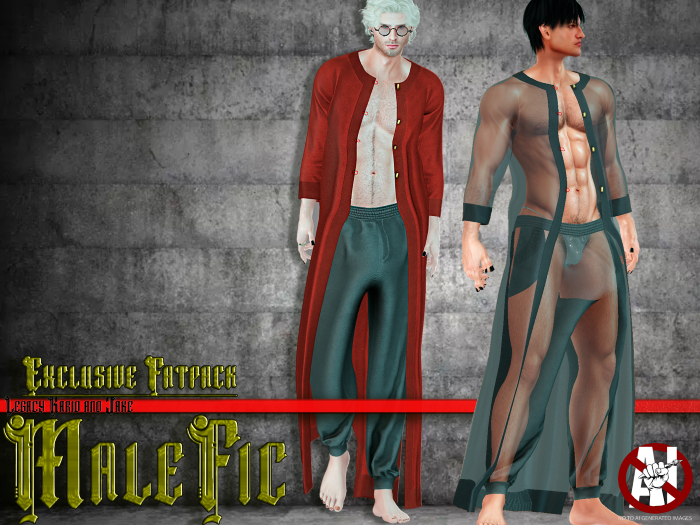 !!MaleFic SPA Robe- BLUE