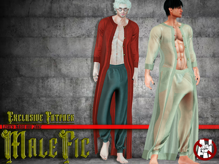 !!MaleFic SPA Robe- WHITE