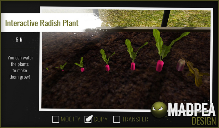 MadPea Interactive Radish Plant [add me!]