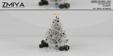ZMIYA Cashmas Tree White + Gold