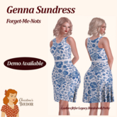 Christine's Boudoir - Genna Sundress - Forget-Me-Nots