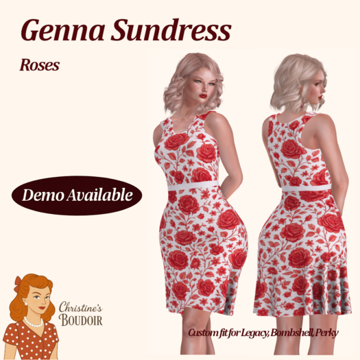 Christine's Boudoir - Genna Sundress - Roses