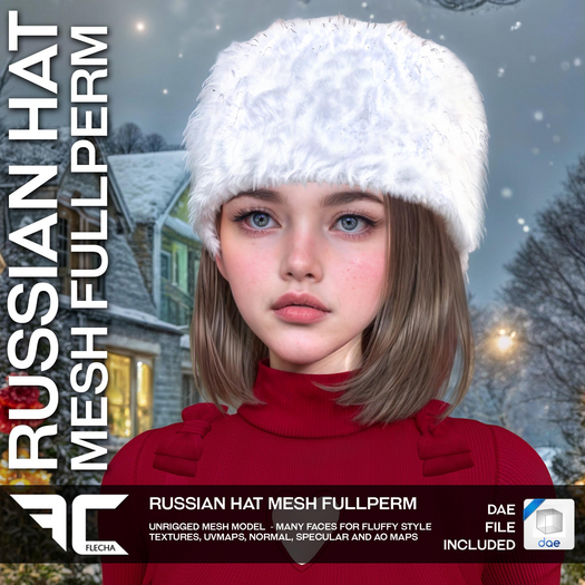 FLECHA Russian Fur Hat Fullperm
