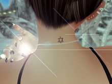 Star of David Neck Tattoo *small-back-Unisex