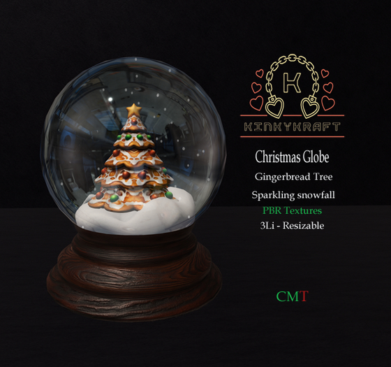 [KK] Christmas Snowglobe_Gingerbread Tree(add to open)