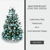  ♥ Waterfront Turquoise Christmas Tree ♥