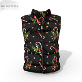 Christmas Black Padded Vest Belleza Jake