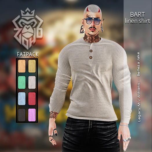 [ZH] Bart Linen Shirt - Fatpack (AddUnpack)