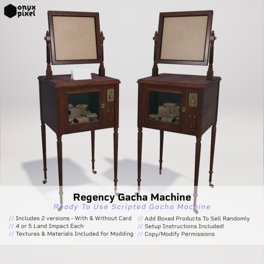 onyx.pixel - Regency Gacha Machine
