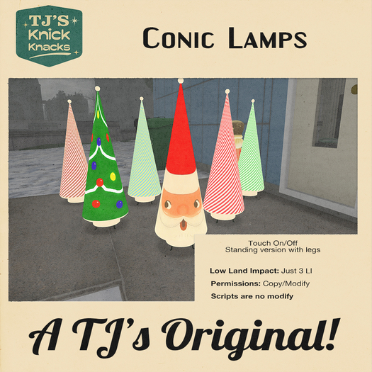 TJ's Knick Knacks - Conic Lamp Fatpack (Add Me)