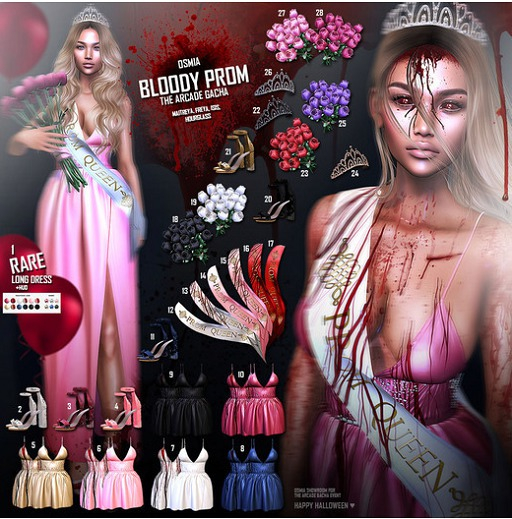 OSMIA - Bloody.Prom.Gacha - Maitreya - Ribbon - Red