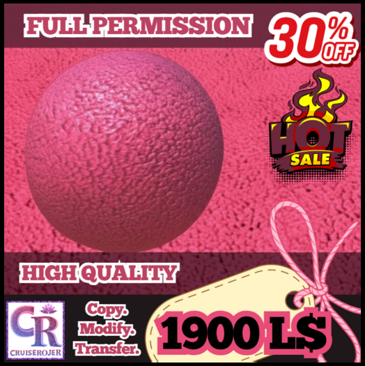 Carpet Pink 3D Textures – Full Perm