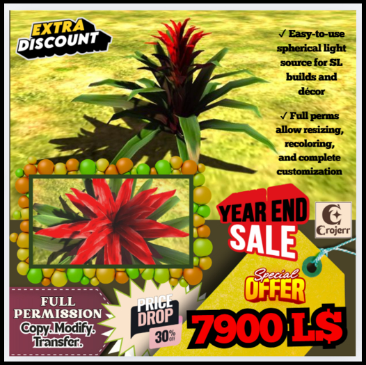 GIFT Mesh Tropical Shrub Plant 1 – Full Perm