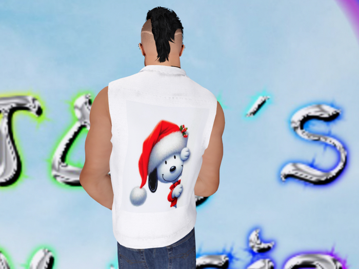 Male Vest CE White 8