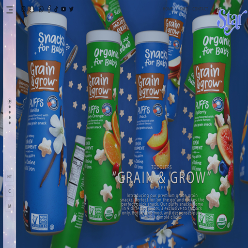 little*star - Grain & Grow Puff Snack - Peach
