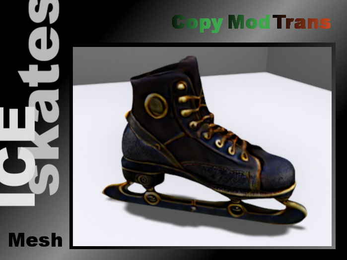 Mesh Victorian steampunk ice skates