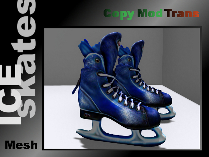 Mesh ice skates