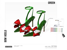 BASHKA - Xmas Bow Heels (Green)