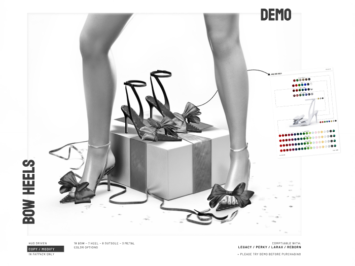 BASHKA - Xmas Bow Heels (***DEMO 5 mins***)