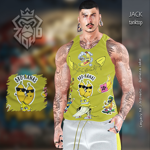 [ZH] Jack - TankTop - Bro-Nana Stickers ( AddUnpack)