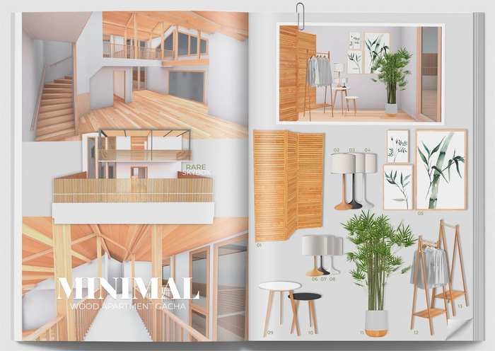 MINIMAL - Wood Apartment Gacha RARE
