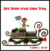 DFS Xmas Fruit Cake Tray 4 - ACTUAL ITEM