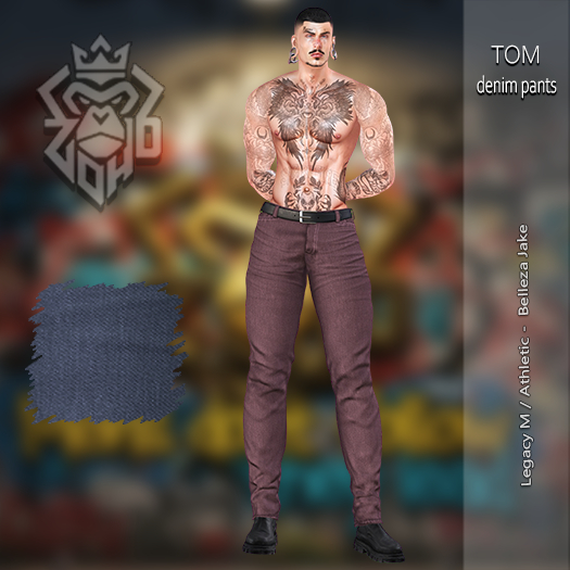 [ZH] Tom Denim Pants Blue