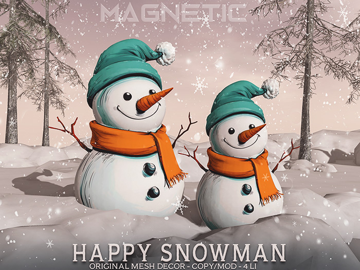 Magnetic - Happy Snowman