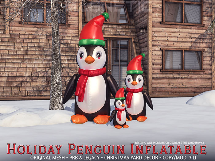 Magnetic - Holiday Penguin Inflatable