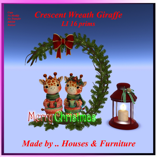 Crescent Wreath Giraffe