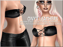 Black Leather Tube Top