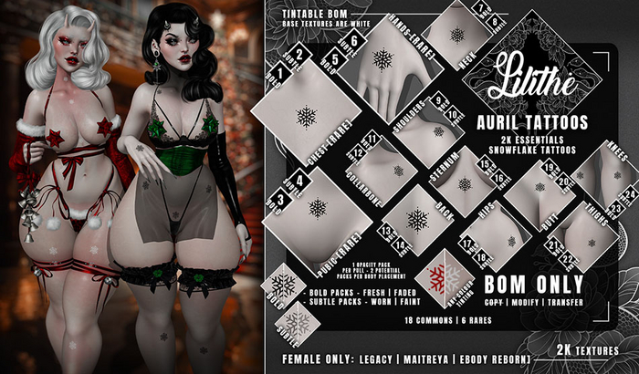 Lilithe'// Auril Tattoos [FATPACK]