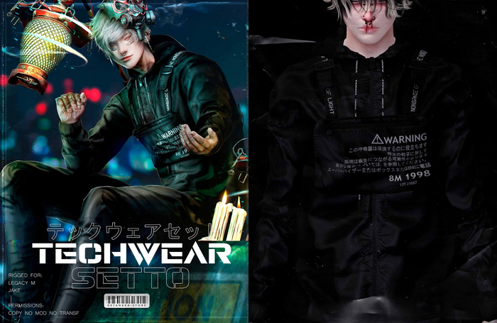 TANAKA TECHWEAR SETTO  - BLACK
